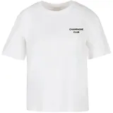 miss tee The Champagne Club T-Shirt weiß 4XL