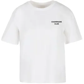 miss tee The Champagne Club T-Shirt weiß 4XL