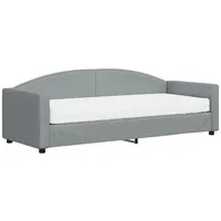 VidaXL Tagesbett mit Matratze Hellgrau 80x200 cm Stoff