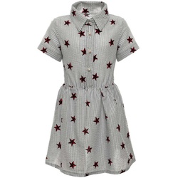 BEZLIT Sommerkleid Mädchen Sommer Blusenkleid mit Sternchen (1-tlg) Volant grau 104