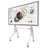 WM75B 75" inkl. Neomounts FL50-575WH1 MOVE Go XL Rollwagen