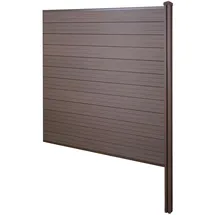 Mendler Windschutz 188 x 182 cm Braun WPC