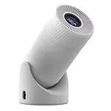 Mini Beamer 4K, Unterstützt WiFi 6 BT5.1 Portable Projektor 300 ANSI, Full HD 1080P Smart Beamer, 180°Drehen Handy Projector, Auto Keystone Mini Projector, für Android/iOS/PC/Switch (Weiß)