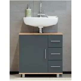 Vicco Waschbeckenunterschrank Ilias 60 x 60,8 cm Braun