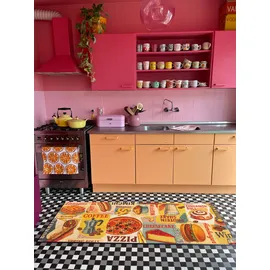 Wash+Dry Snack Attack 75 x 190 cm Grau/Rot