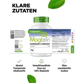 Vit4ever Magtein Magnesium L-Threonat Kapseln 120 St.