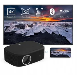 MAXXO LED800, 700 ANSI Lumen, Native Full HD 1080P, Unterstützung 4K, 5000:1, Autofokus, 5G WiFi, Bluetooth, Dolby Audio, zertifiziertes Netflix, YouTube, Prime Video, Linux (Anthrazit)