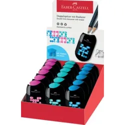 FABER CASTELL Dosenspitzer doppelt Two Tone sortiert 183535 im Display