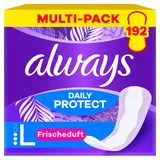 Always Daily Protect Long 192 Slipeinlagen (Sparpackung 3x64 Stück), mit frischem Duft