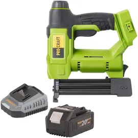 Pro Craft PEH20 Akku Tacker 20 V 15 - 32 mm mit 1x Akku 4,0 Ah + Ladegerät