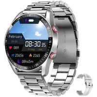 HS Bluetooth Anruf Smart Uhr Männer Fitness Sport Wasserdichte Smartwatch Fitnessuhr