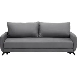 Schlafsofa Oliver Grau Webstoff