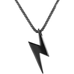 Firetti Kette mit Anhänger »Schmuck Geschenk Blitz« Firetti schwarz