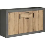 trendteam Salvada 149 x 83 x 40 cm Grau / Eiche