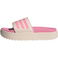 adidas Damen Adilette Platform Slides, Wonder Quartz/Beam pink/Taupe met, 43