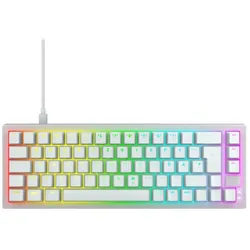 CHERRY XTRFY K5V2 Mechanische Gaming-Tastatur im 65 %-Format Kabelgebunden, DE-Layout, CHERRY MX2A Red-Switches, LED-Strip-Technologie