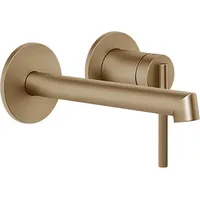 GESSI Ingranaggio Unterputz-Einhebel-Waschtischmischer 160-130mm - warm bronze gebürstet