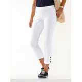 Classic Basics 7/8-Jeans CLASSIC BASICS, Damen, Gr. 44, Normalgrößen, weiß, 97% Baumwolle, 3% Elasthan, unifarben, 7/8-Länge, Jeans
