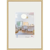 Walther Design Bilderrahmen gold 42 x 59,4 cm (DIN A2) mit Kunstglas, New Lifestyle Kunststoffrahmen KVX426G