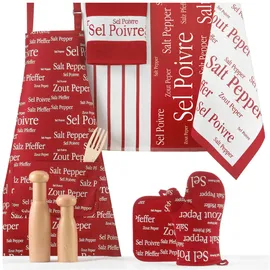 Winkler Küchenhandschuh, Sel & Poivre rot 19 x 32 cm, Winkler