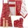 Winkler Küchenhandschuh, Sel & Poivre rot 19 x 32 cm, Winkler