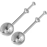 ipago Puderzuckerstreuer, Mehlfilterlöffel aus Edelstahl, Pulversiebe, Staubstabspender mit Federgriff, Bäckerzuckerspender, Staubsieb, Staubmehlsieb für Zucker, Gewürze, FL