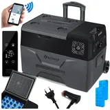 KESSER Kühlbox, 30 l, Kompressor Kühlbox elektrisch Gefrierbox, Mit APP-Steuerung grau