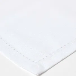 Homescapes STOFFSERVIETTEN 4er-Set weiß 45/45 cm, 100% Baumwolle