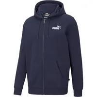 Puma Essentials Logo Kapuzenjacke Herren Sweatjacke - peacoat