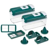 Genius Gemüseschneider Nicer Dicer Smart, Doppel-Set 12-tlg.