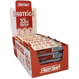 Nutrisport 33% Protein 44gr Protein Riegel Kasten Vanille Und Kekse 24 Einheiten