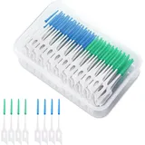 200 Stück Weiche Silikon adaptive Interdentalbürste, Interdentalbürste, Zahnstoc