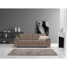 Egoitaliano Schlafsofa Cecilia, modern & elegant, erstklassiger Sitzkomfort, Dauerschläfer, inkl. Matratze und hochwertigem Metallbettrahmen, toller Schlafkomfort grau