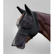 Waldhausen Fliegenmaske Puck mit Nasenschutz, schwarz, WB