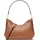 Michael Kors Jet Set Clutch Leder Brown