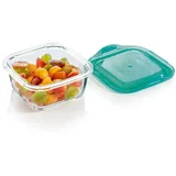 Luminarc Glasbehälter quadratisch transparent/grün 360 ml