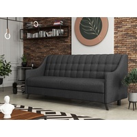 Mirjan24 Schlafsofa »Scarlet 3«, mit Schlaffunktion und Bettkasten, 3 Sitzer Couch, Dauerschläfer-Sofa grau
