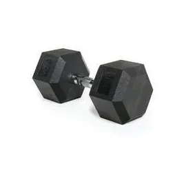 Trexo Hexagon Hanteln 15 kg Hex Kurzhanteln mit Durable Gummierte Gusseisen für Krafttraining mit Ergonomischen Verchromte Griff Gewichte Training Zuhause Hantel für Männer un Frauen