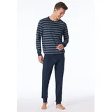 SCHIESSER Schlafanzug Basic Blau 48