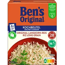 Ben"s Original Langkornreis 20-Minuten Kochbeutel 500G'