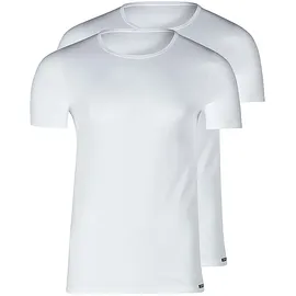 SKINY Unterhemd / Shirt Kurzarm Basis in Weiß | Gr.: S