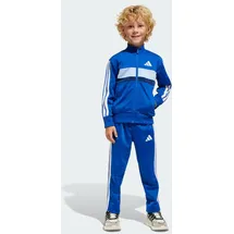 adidas Seasonal Essentials Tiberio 3-Streifen Tricot Trainingsanzug Team Royal Blue / White / Glow Blue 122