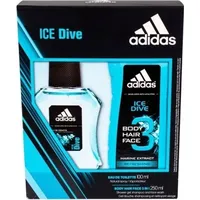 Adidas Ice Dive Eau De Toilette für Männer 100 Geschenk-Set