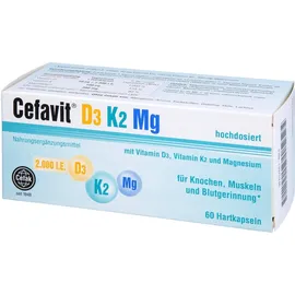 Cefak Cefavit D3 K2 Mg 2.000 I.E. Hartkapseln 60 St.