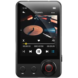 MECHEN 128GB MP3 Player mit Bluetooth 5.3, Dual Audio, 2,4 Zoll Touchscreen, Suchfunktion verfügbar, Scrollrad, Video, FM Radio, Recorder, E-Book