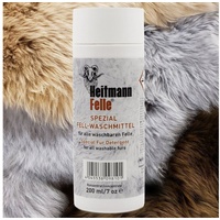 Heitmann Felle Fellpflege Spezial-Fellwaschmittel für alle waschbaren Naturfellartikel, 200 ml, (Lammfell, 1-St., Flasche Konzentrat), Phosphatfreies Waschmittel