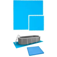 Eyepower Poolunterlage - 4 EVA Matten 81x81 Pool Unterlage
