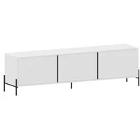 Matkam Möbel Fernsehkommode, Weiß, 180x51x38 cm, Wohnzimmer, Wohnwände, Lowboards,