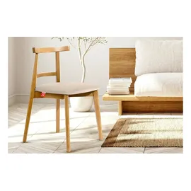 Konsimo Holzstuhl LILIO creme 2er Set