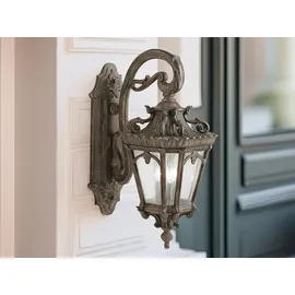 Elstead Lighting Außenwandleuchte Aluminium, Glas, Metall H:73,7 cm IP44 3xE14 bronze